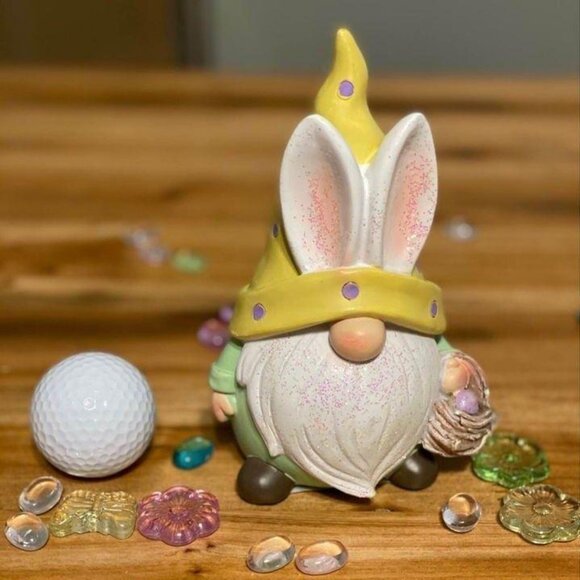 Set of 3 Easter Bunny ear gnomes Easter tiered tray Springtime decoration - Picture 6 of 12